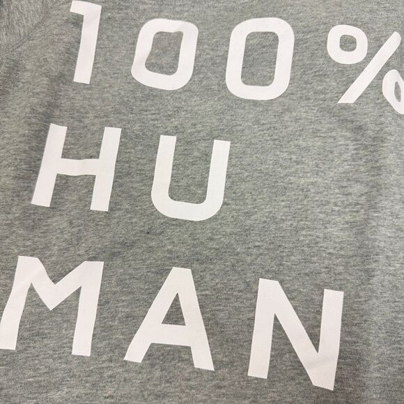 EVERLANE Women’s 100% Human Crew Sweatshirt XXS Htr Gray Equality Pride NEW B25 - Picture 3 of 6